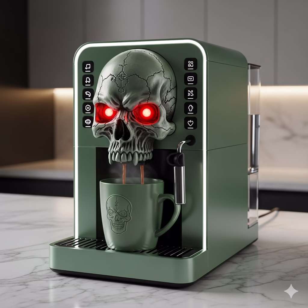 Popular Gothic Skull Coffee Maker Brands