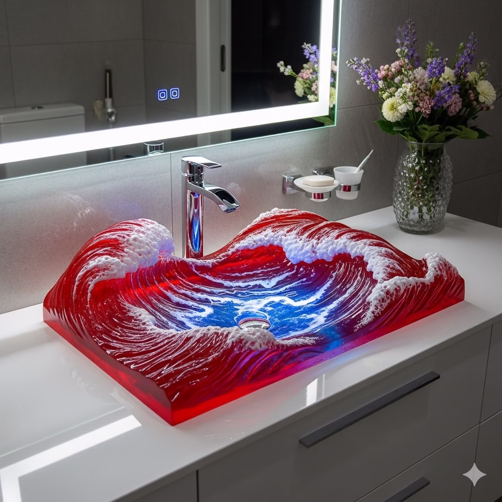 What is an Epoxy Ocean Wave Sink?