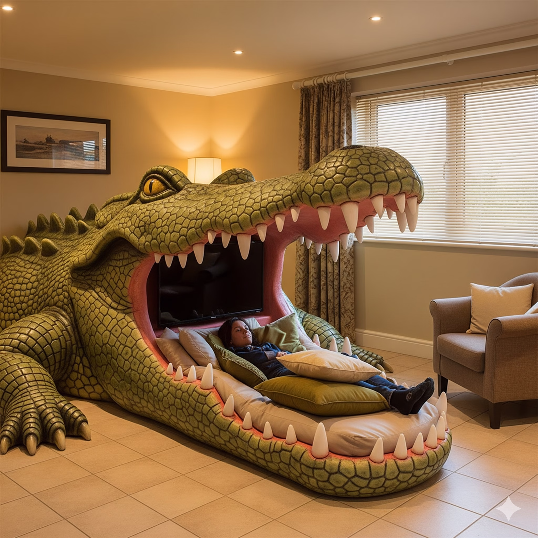 What Are Giant Animal Mouth Loungers?