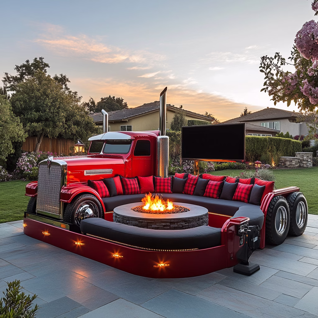 What is a Semi-Truck Conversation Sofa?