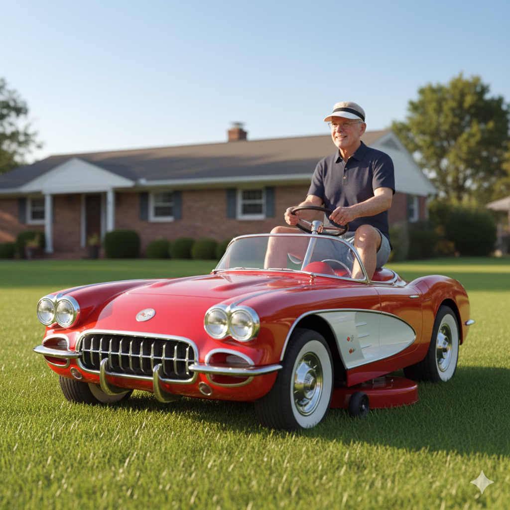 What Are Classic Car Riding Mowers?