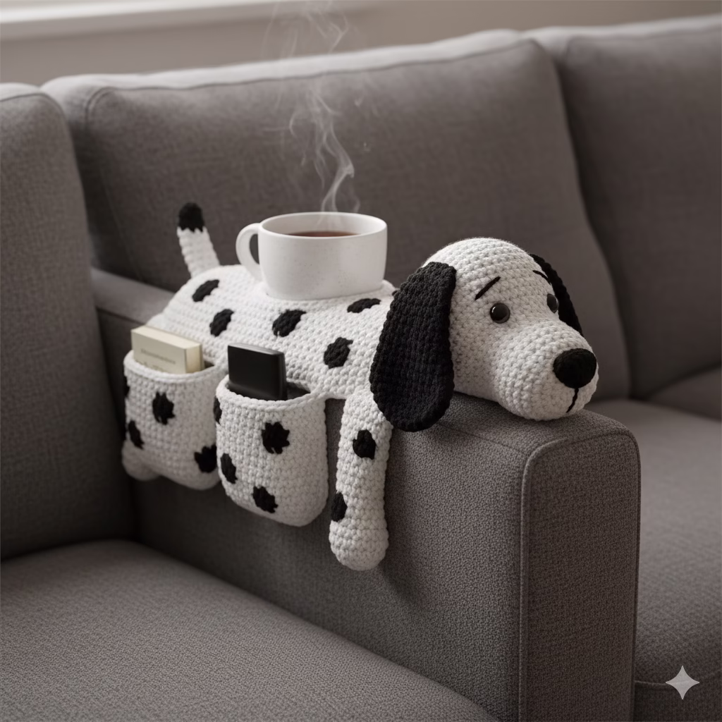 What Is a Crocheted Dog Sofa Organizer?