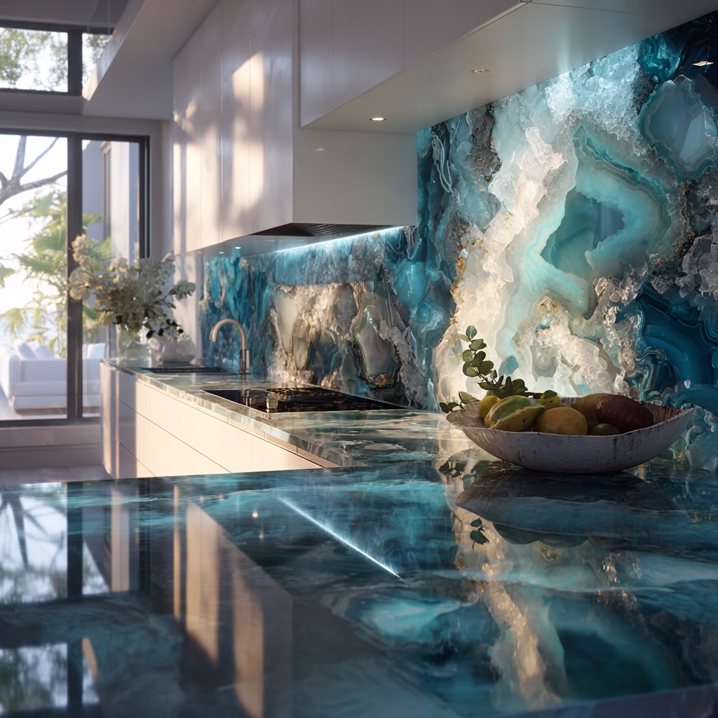 Popular Geode Backsplash Colors and Styles
