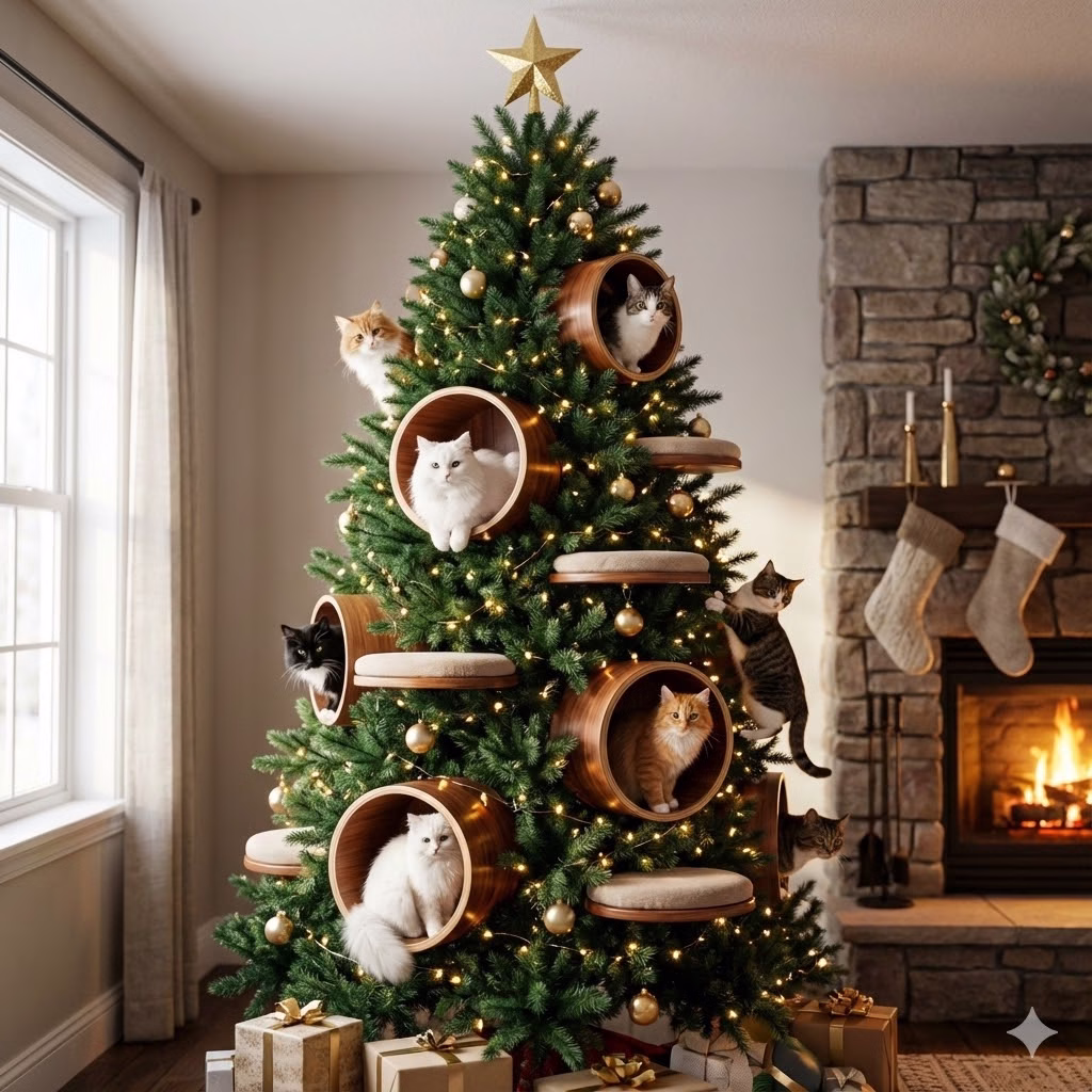 What is a Cat Tree Christmas Edition?