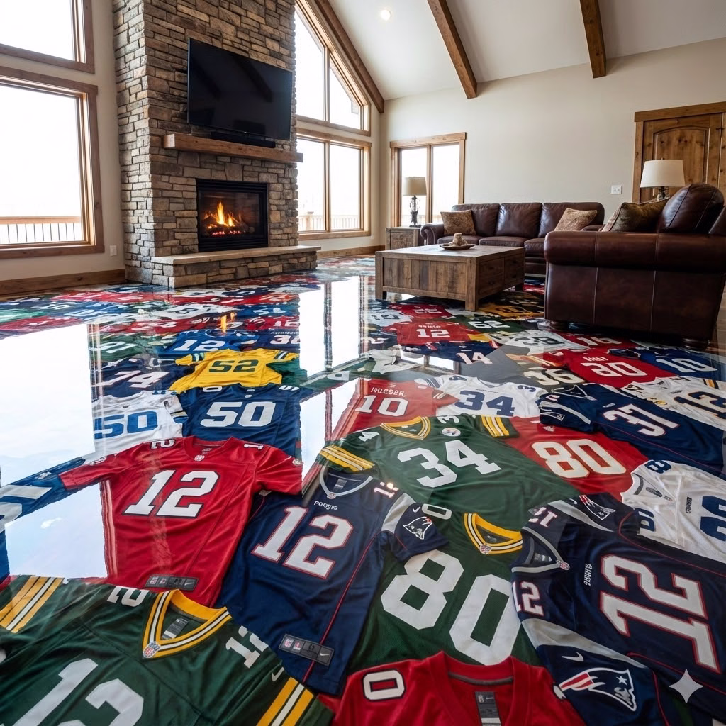 Benefits of a Football Jersey Epoxy Floor