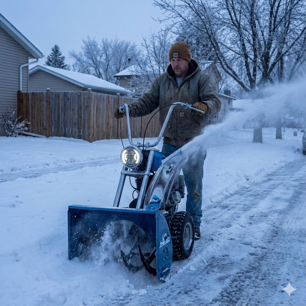 What is a Motorcycle Snow Blower?