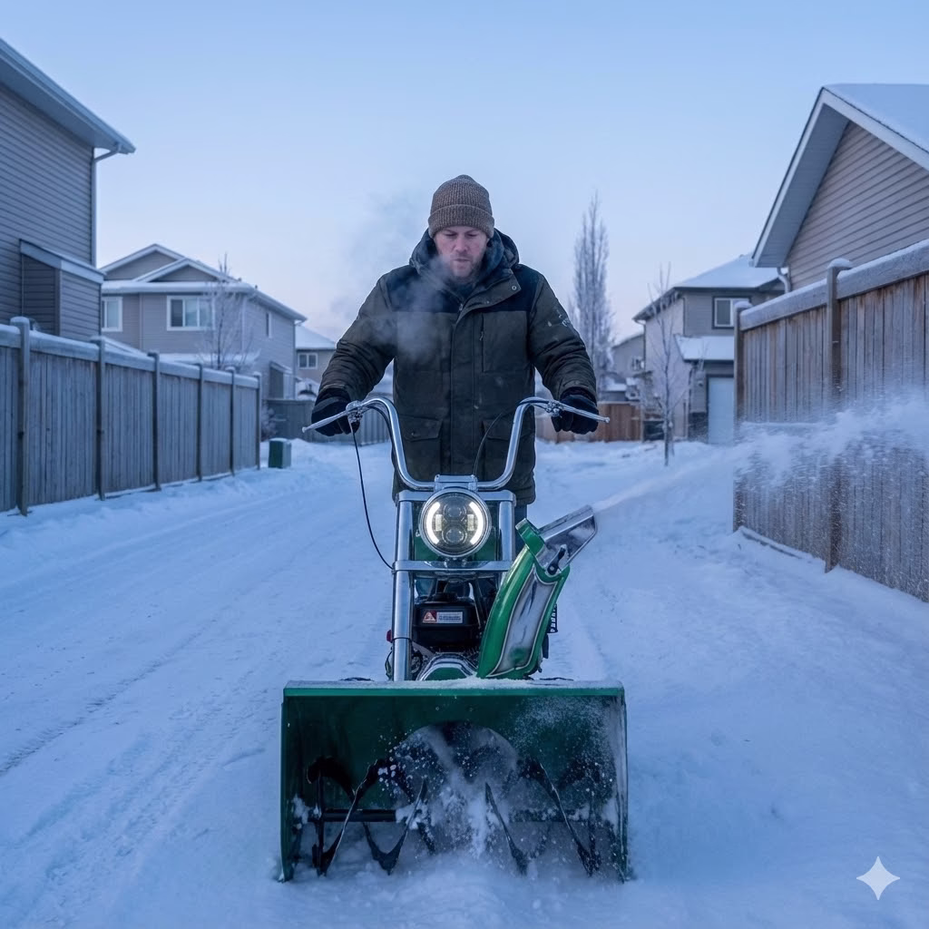 Benefits of a Motorcycle Snow Blower