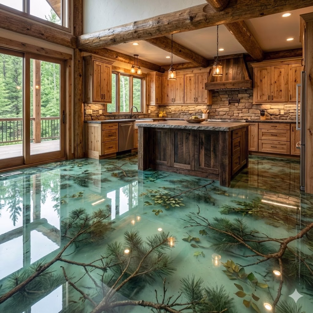 Pine Epoxy Floor Installation Process