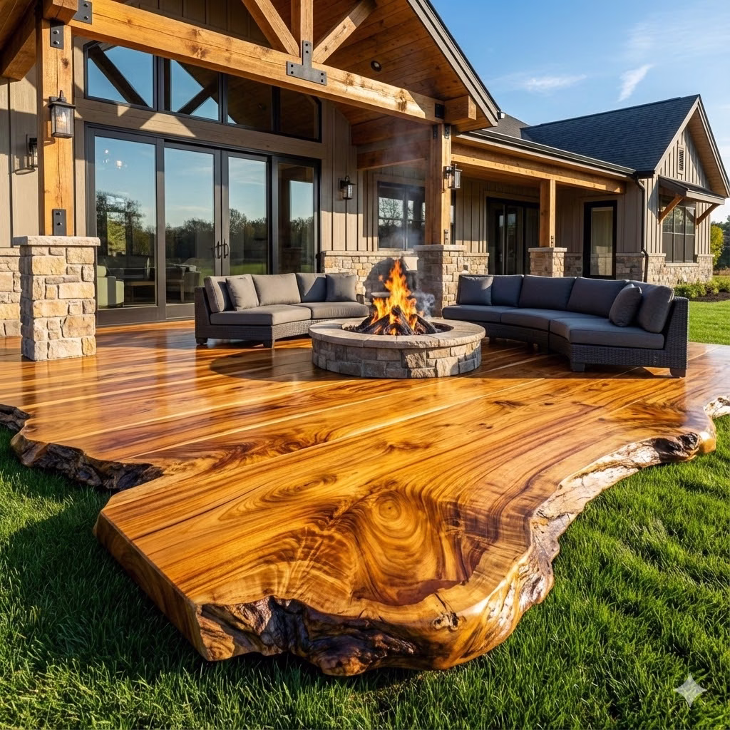 Wood Slab Patio: Transform Your Outdoor Space with Natural Beauty