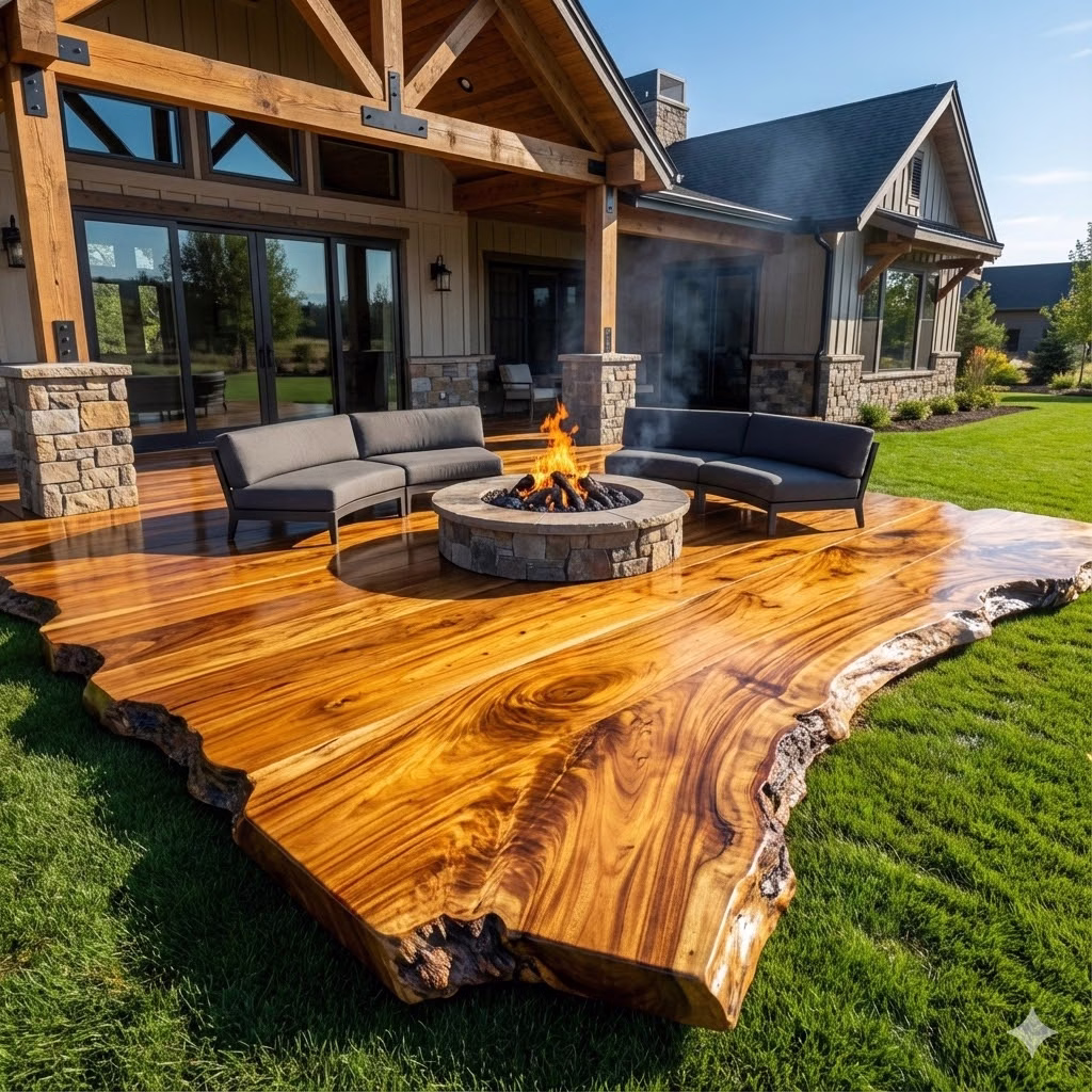 Benefits of Choosing a Wood Slab Patio