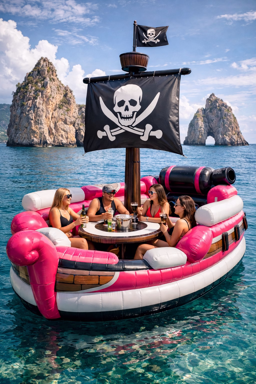 Inflatable Pirate Ship Lake Float: Set Sail for Summer Adventure