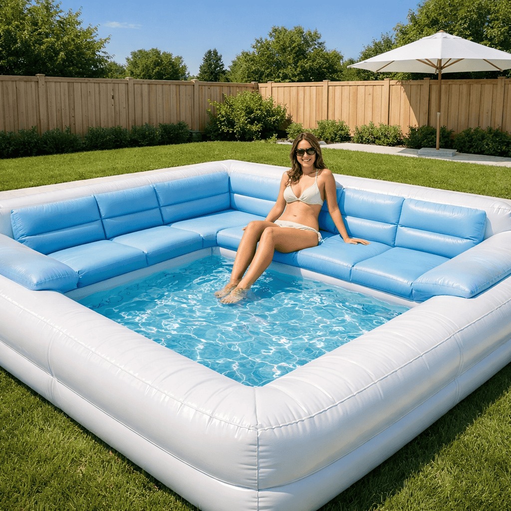 Giant Inflatable Sofa Pool: Lounge in Luxury on the Water