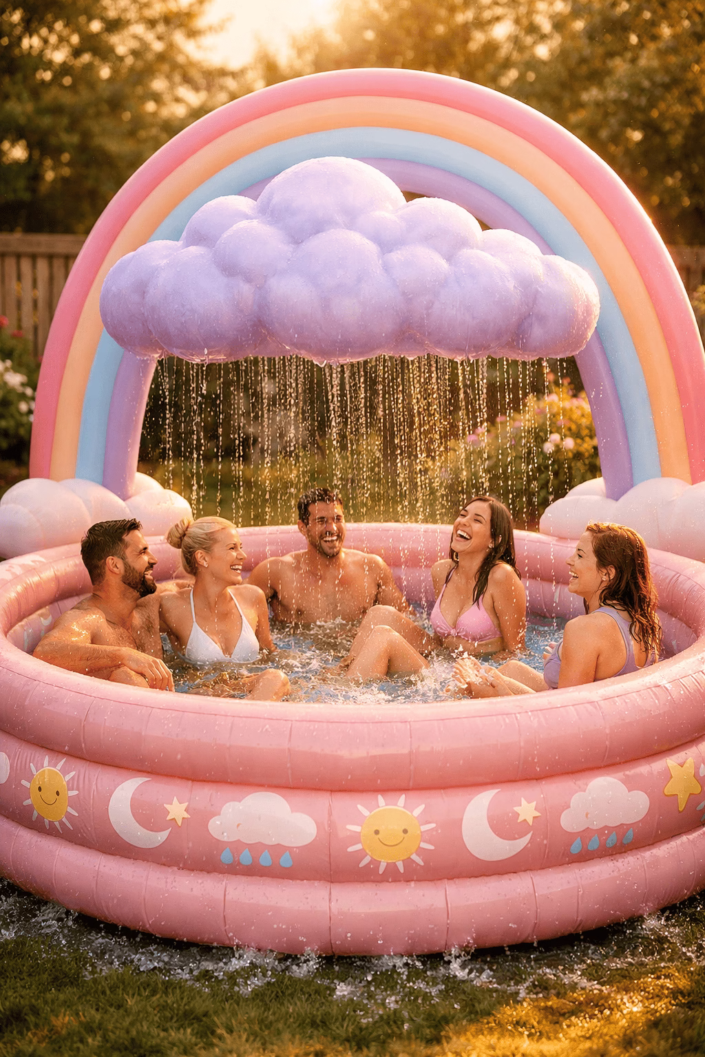 Inflatable Cloud Paddling Pool: Float on Sunshine and Dreams