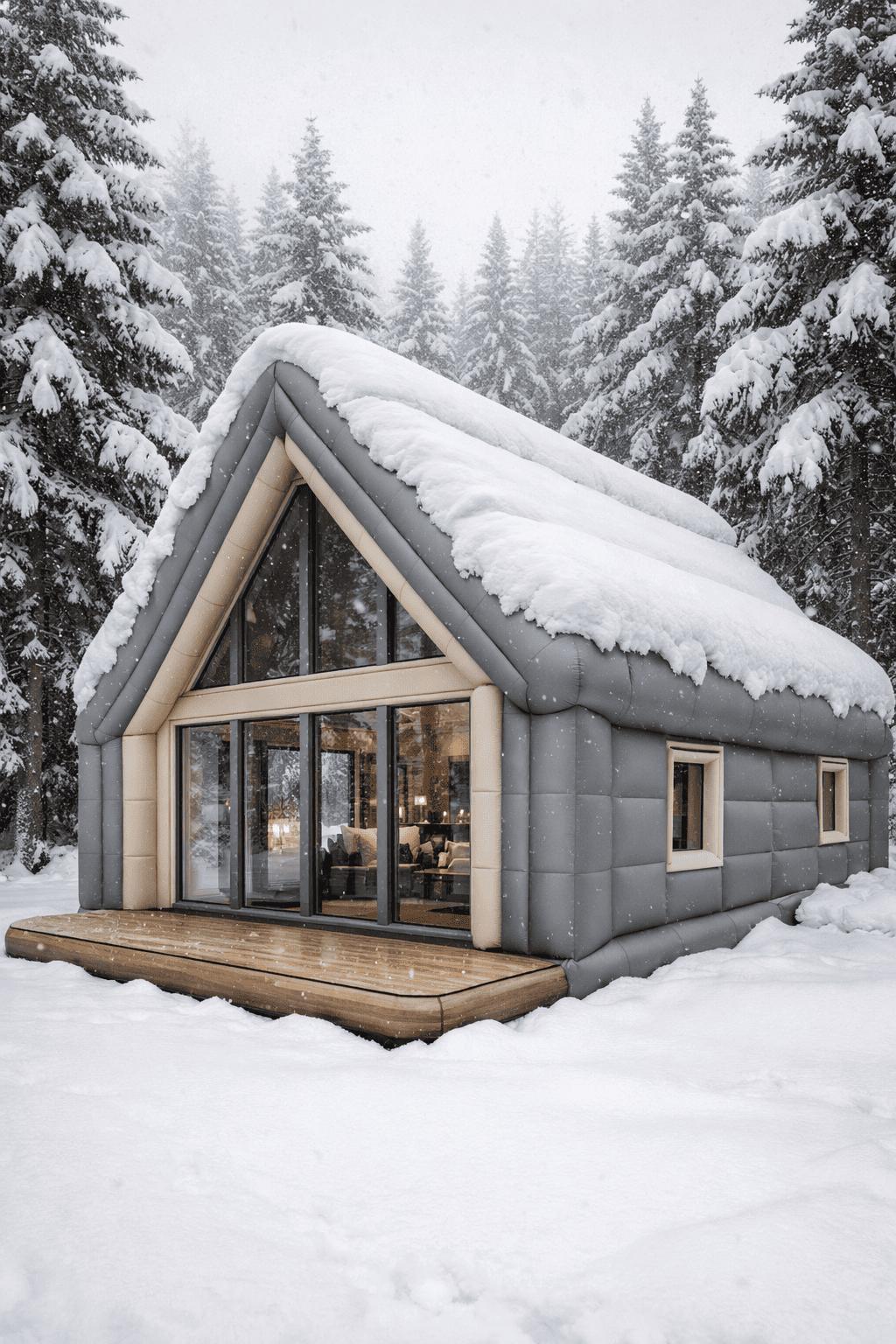 What Is an Inflatable Snow Cabin?