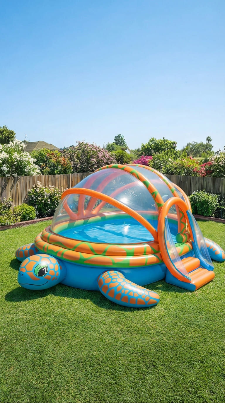 Giant Inflatable Turtle Pool: Dive Into Oceanic Adventure