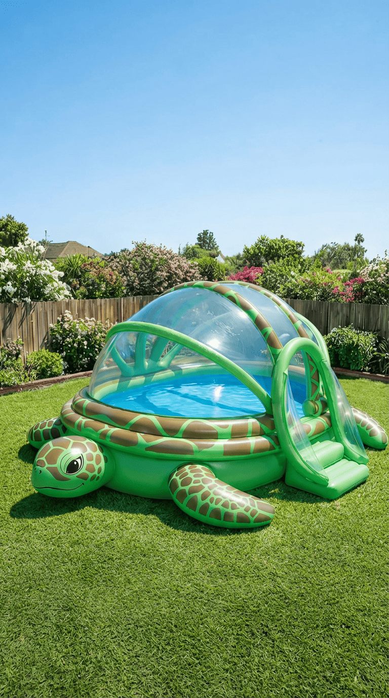 What Is a Giant Inflatable Turtle Pool?