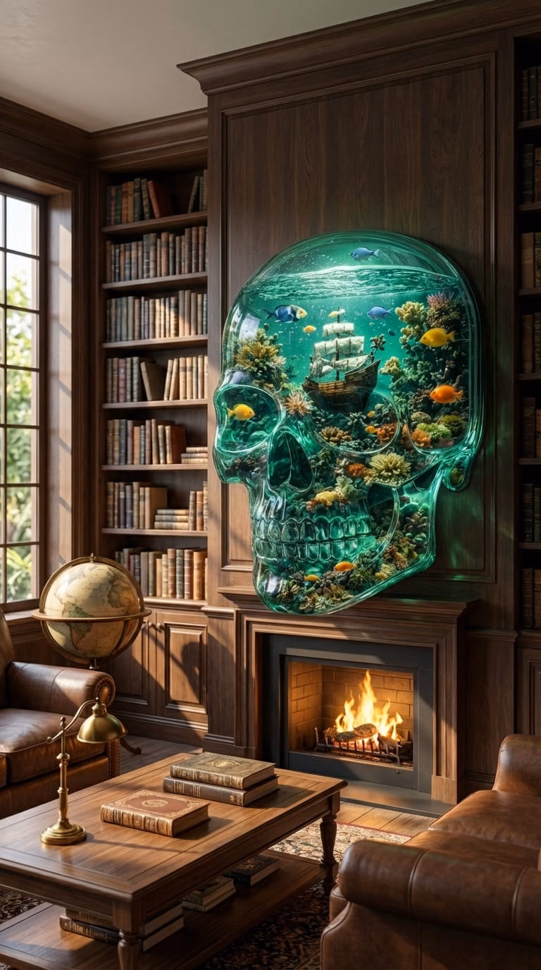 Types of Skull Aquarium Decorations