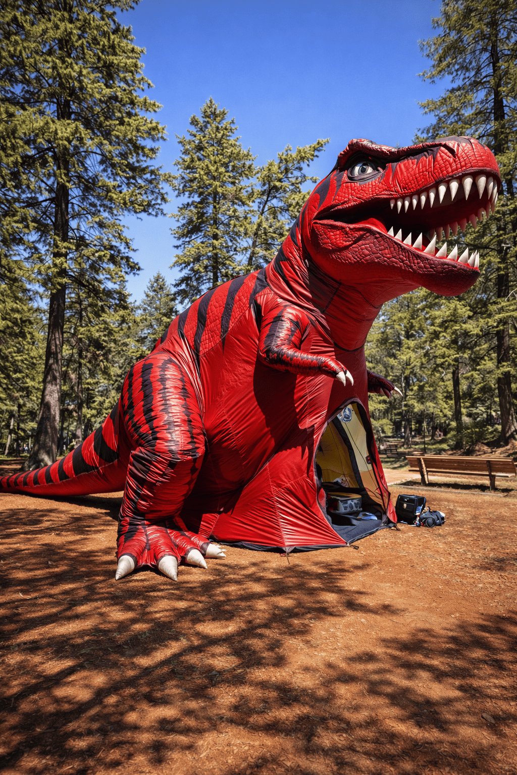 Giant Inflatable Dinosaur Tent: Prehistoric Adventure Meets Modern Camping