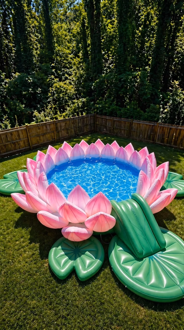 Giant Inflatable Flower Pool: A Stunning Backyard Trend for Summer Fun and Outdoor Style