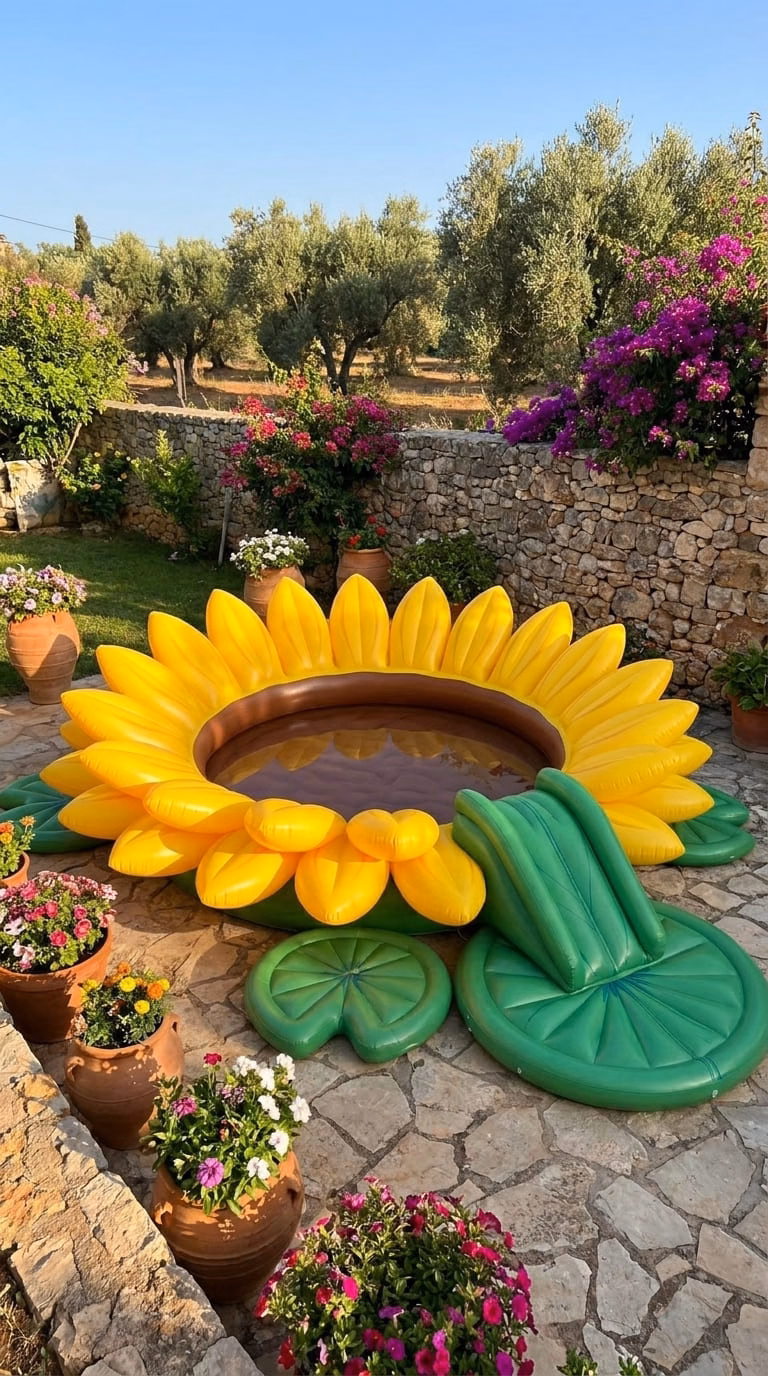 What Is a Giant Inflatable Flower Pool?