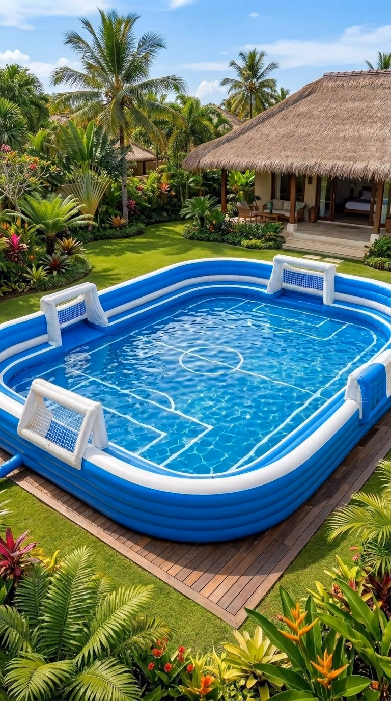 Inflatable Football Stadium Pool: The Ultimate Backyard Party & Viral Summer Trend