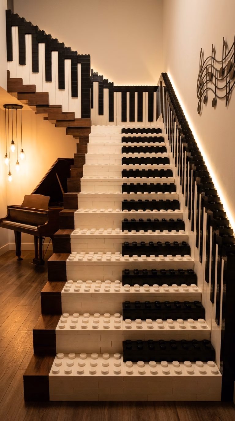 LEGO Grand Piano Staircase