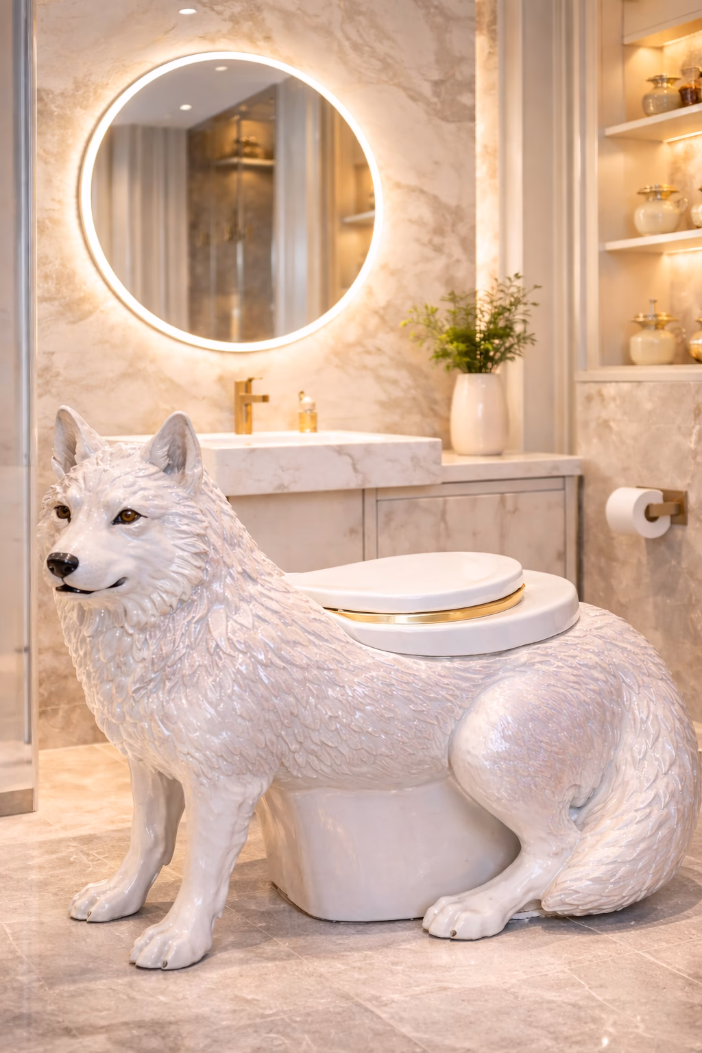 Who Is the Wolf Toilet For?