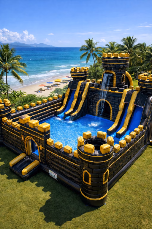 Key Features of a Giant Inflatable Castle Pool