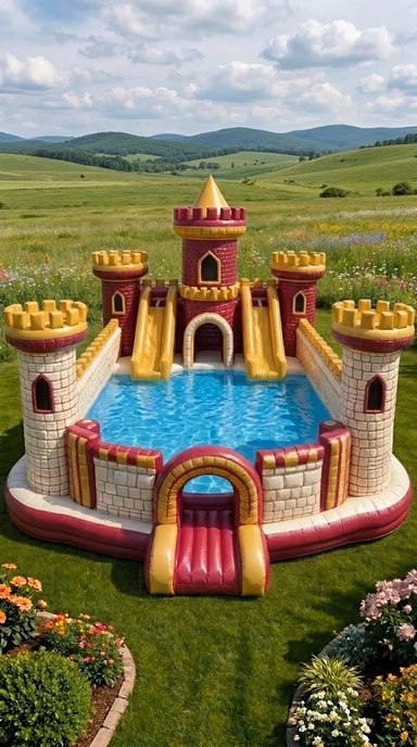 Benefits of Owning a Giant Inflatable Castle Pool
