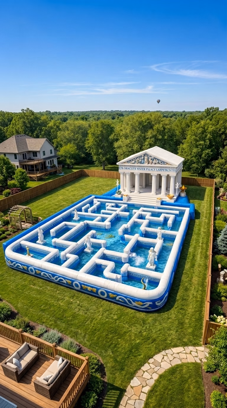 Inflatable Maze Pool: The Ultimate Backyard Water Adventure for Kids and Adults