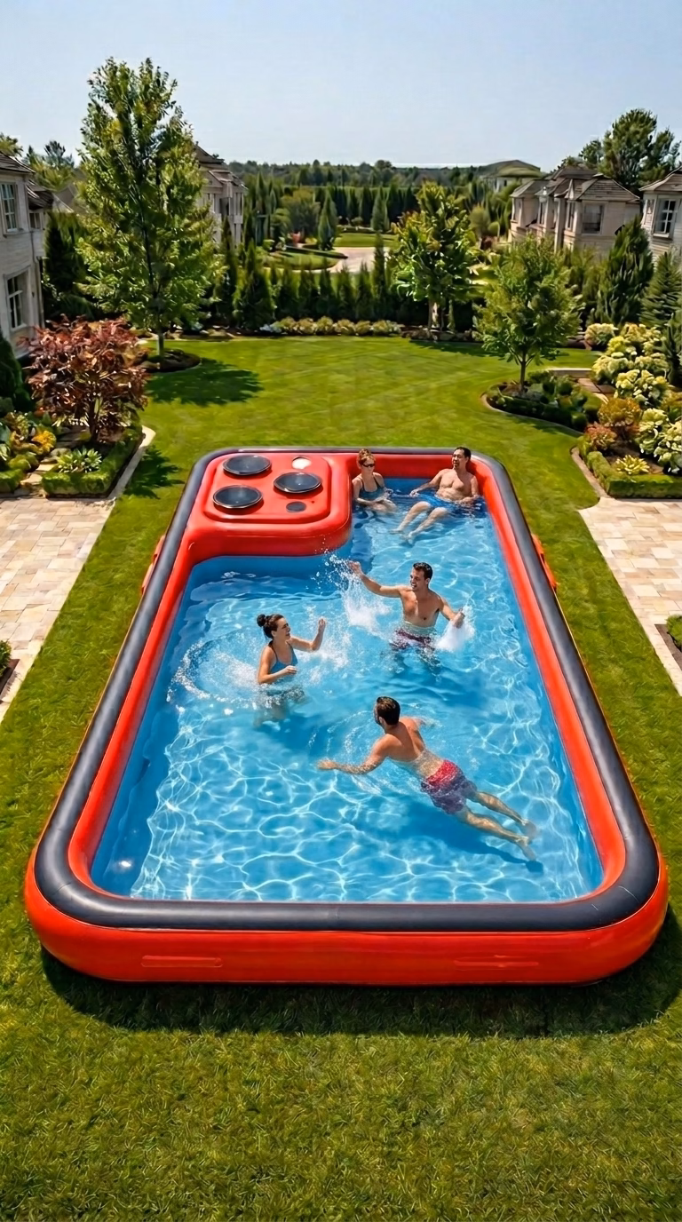 Inflatable Smartphone Pool: The Most Viral Pool Float of the Summer