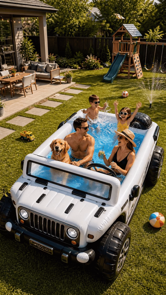 Supercar Inflatable Pool: Rev Up Your Backyard This Summer