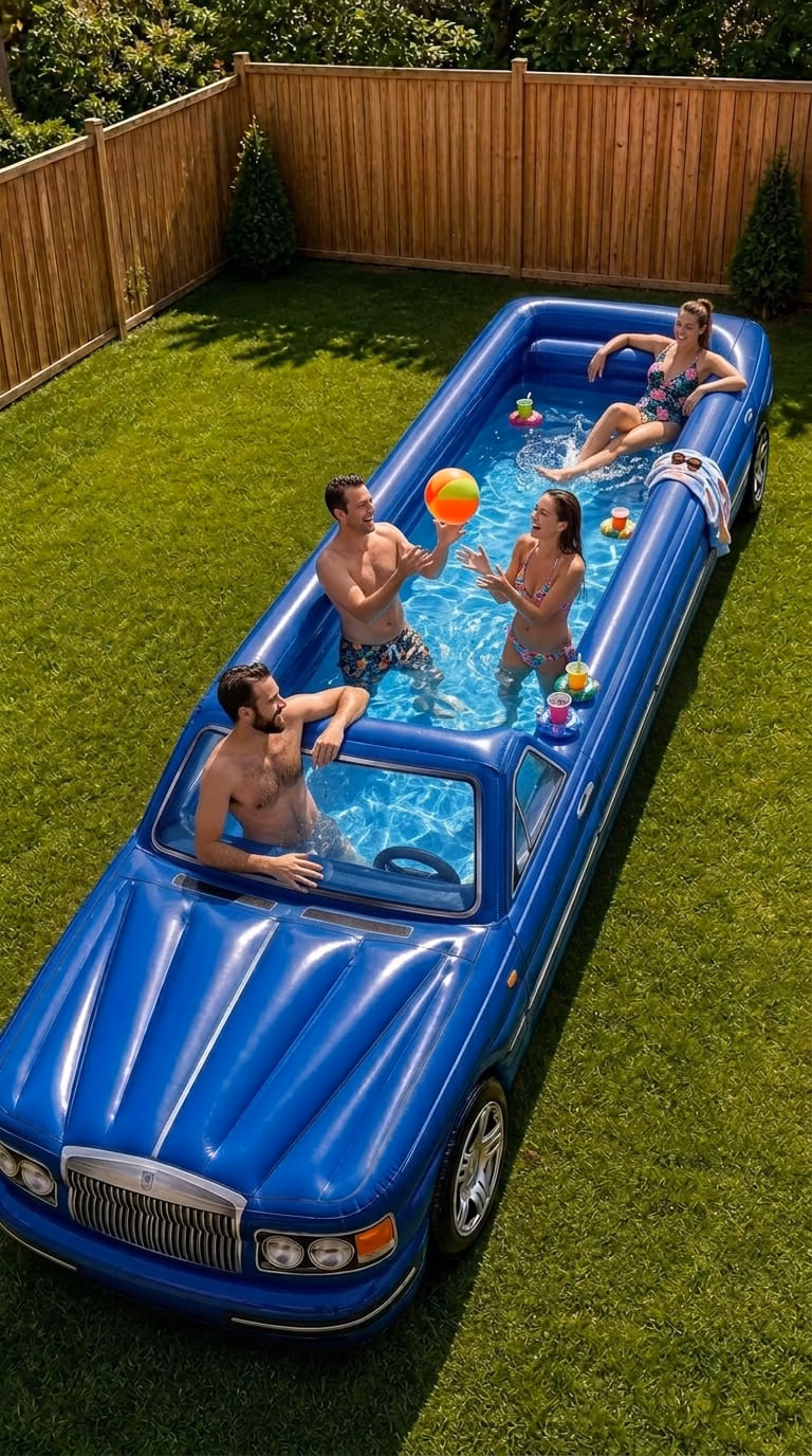 What Is a Supercar Inflatable Pool?